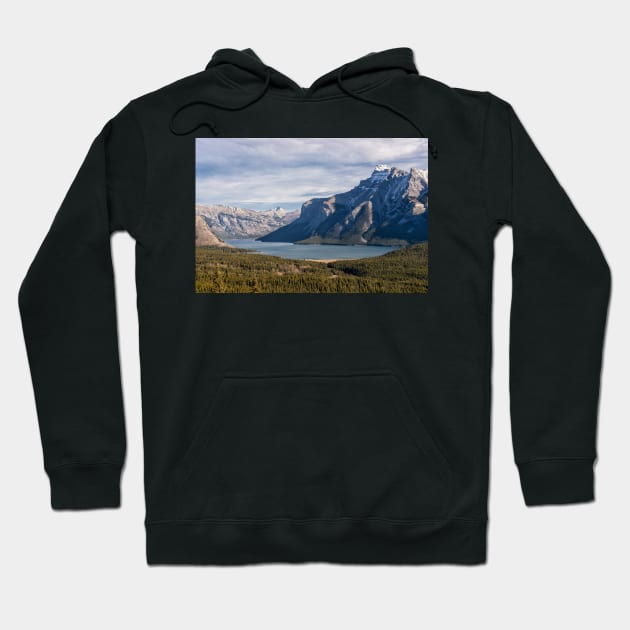 Looking Out at Lake Minnewanka Hoodie by krepsher